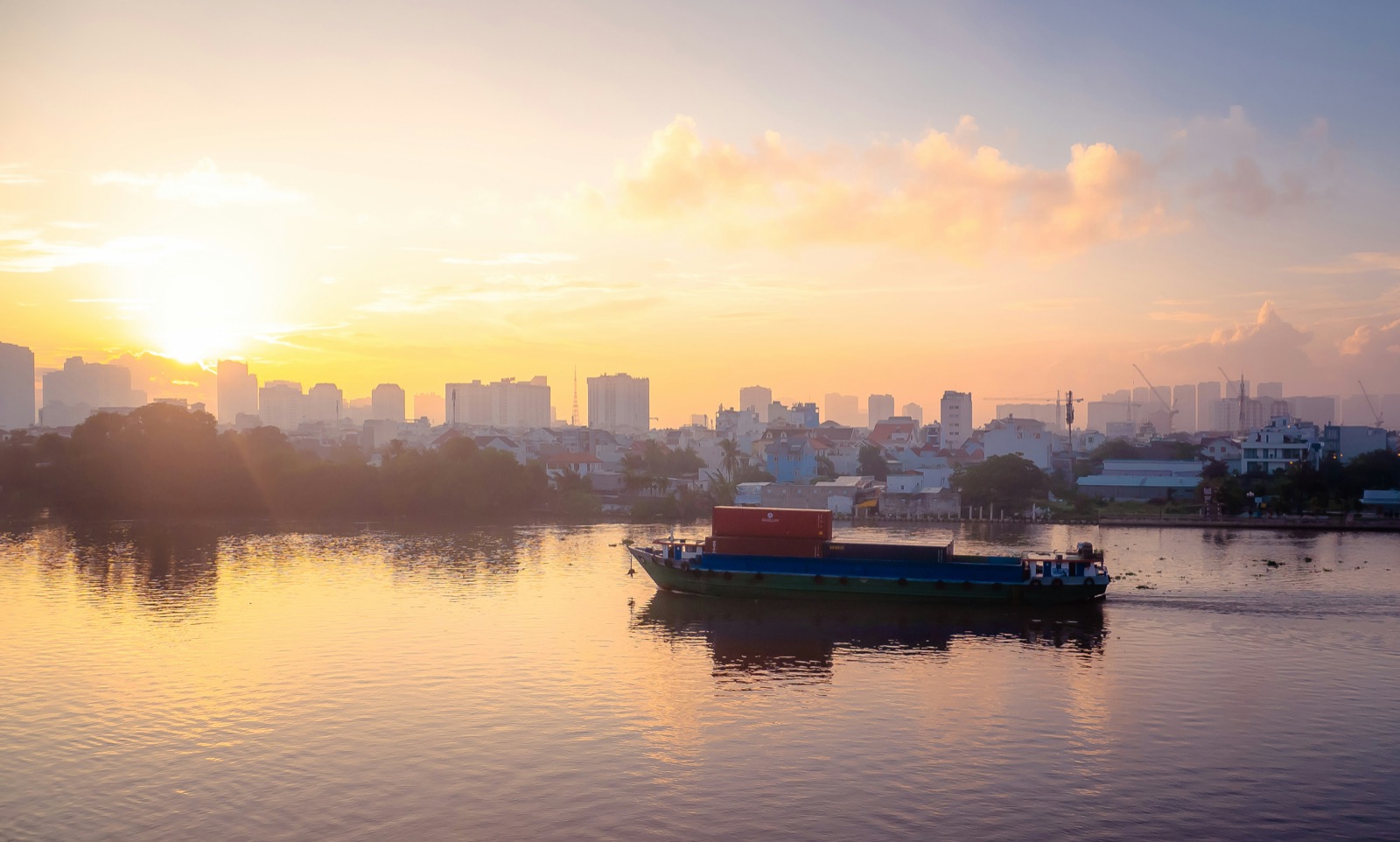 Modern food distribution warehouse in Ho Chi Minh City with cold chain logistics operations